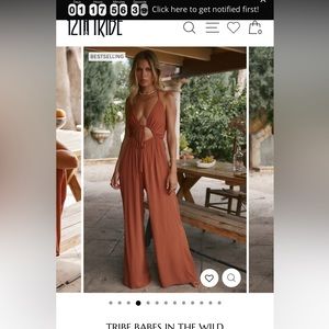 12th tribe burnt orange romper